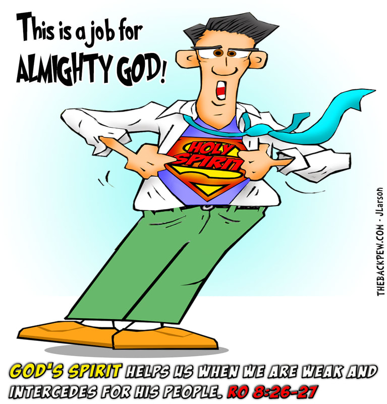 christian cartoons, gifts of the spirit cartoons, holy spirit cartoons, supernatural man cartoons