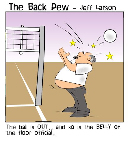 Sports Cartoons:The Back Pew - BP