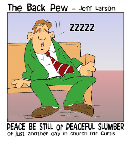 More Church Cartoons: The Back Pew - BP
