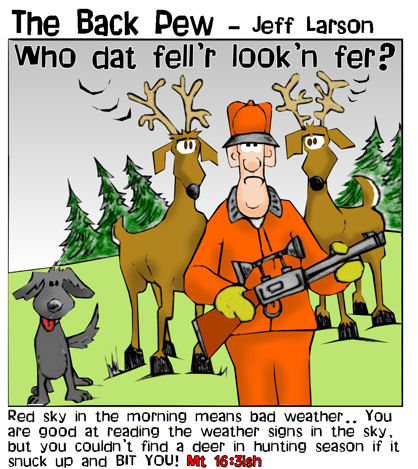 Hunting Cartoons: The Back Pew - BP