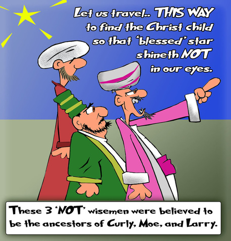 This Christmas cartoon features the Three Wisemen - NOT