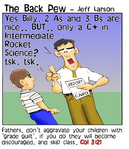 Fathers Day Cartoons: The Back Pew - BP