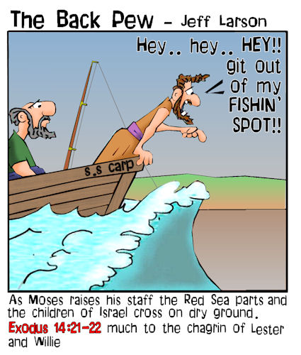 crossing the red sea cartoons, bible cartoons