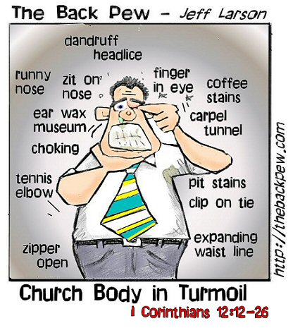 christian cartoons, church body cartoons, bible cartoons, church body in turmoil cartoons
