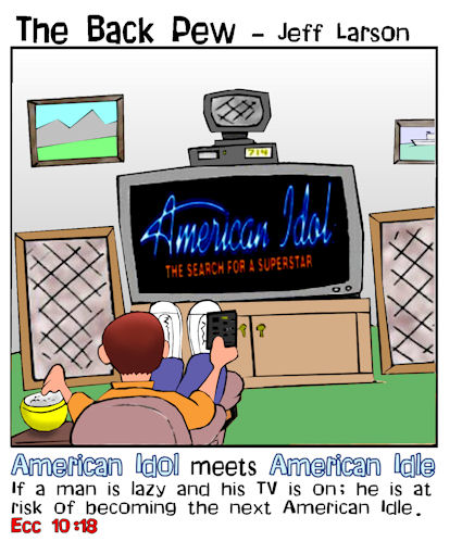 christian cartoons, american idle cartoons