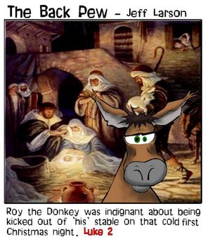 donkey cartoons, nativity cartoons, luke 2, bible cartoons