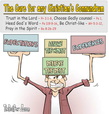 This Christian Cartoon features scripture truths for all of  life's challenges