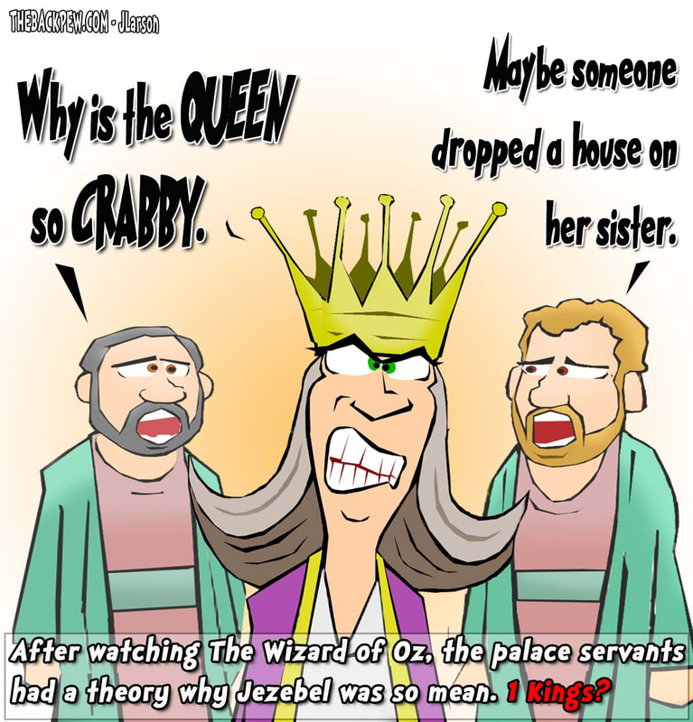 Old Testament, cartoons, Jezebel, 1 Kings, wicked queen