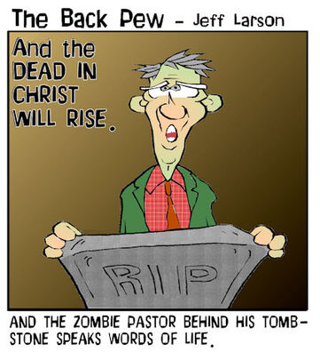 halloween cartoons, christian cartoons, zombie preacher cartoons