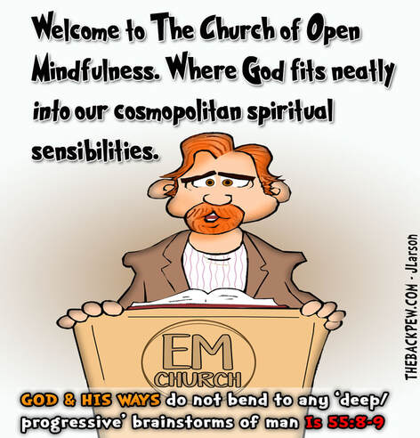 This christian cartoon The Church of the Enlightened Mind-- NOT
