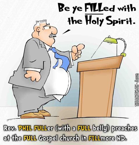 This Cartoon features Full Gospel preacher Phil Fuller