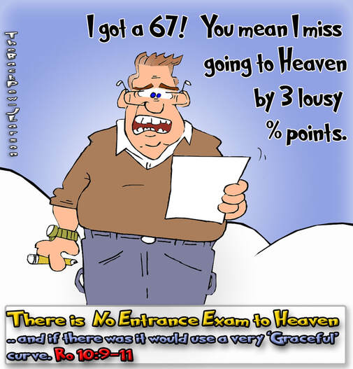 Heaven using an entrance exam