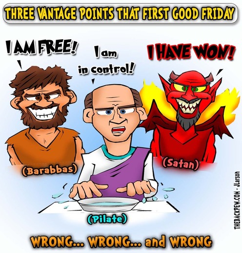 This gospel cartoon features Good Friday where things were not what they seemed