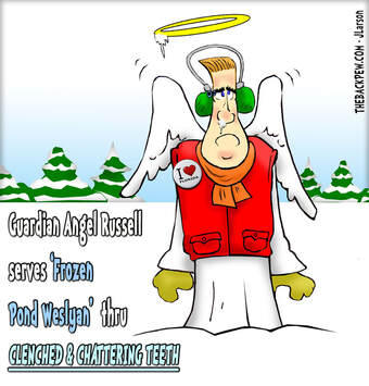 This Christian cartoon features a warm weather guardian angel working in Hibbing Minnesota