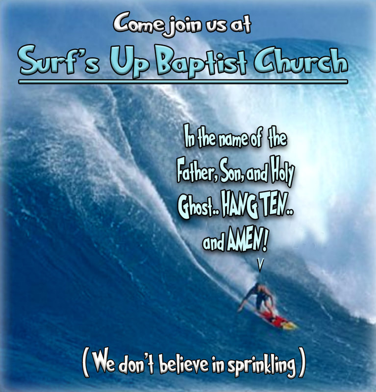 baptism cartoons, church cartoons, christian cartoons, surfers baptsim cartoons