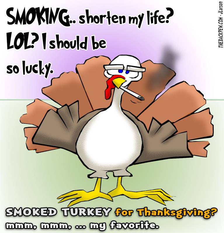Thanksgiving cartoons, turkey cartoons, smoked turkey cartoons